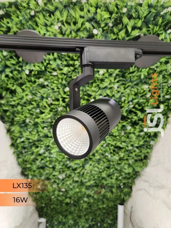 LX 135 16W LED Track Spotlight Black Body  - 16W, 4000K, Black