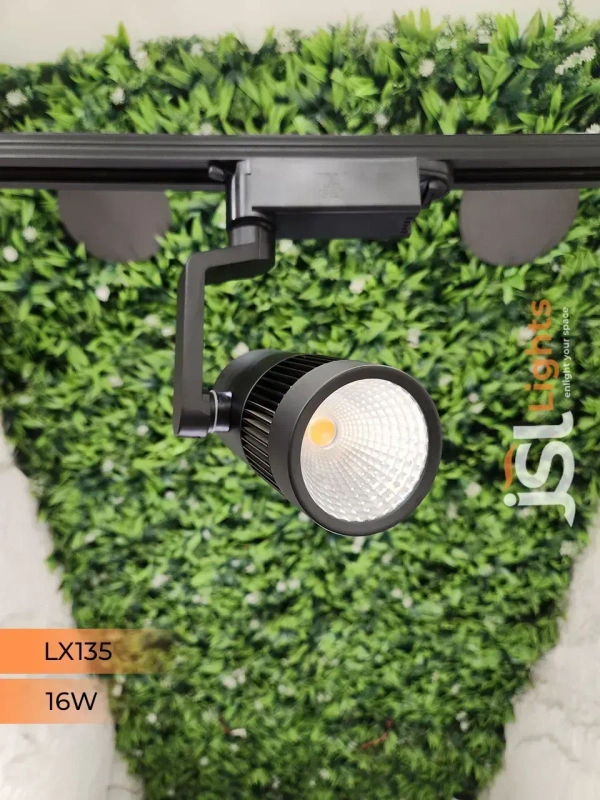 LX 135 16W LED Track Spotlight Black Body  - 16W, 4000K, Black