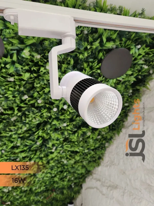 LX 135 16W LED Track Spotlight White Body  - 16W, 4000K, White