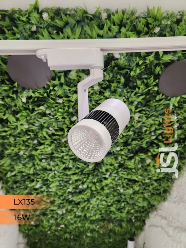LX 135 16W LED Track Spotlight White Body  - 16W, 4000K, White