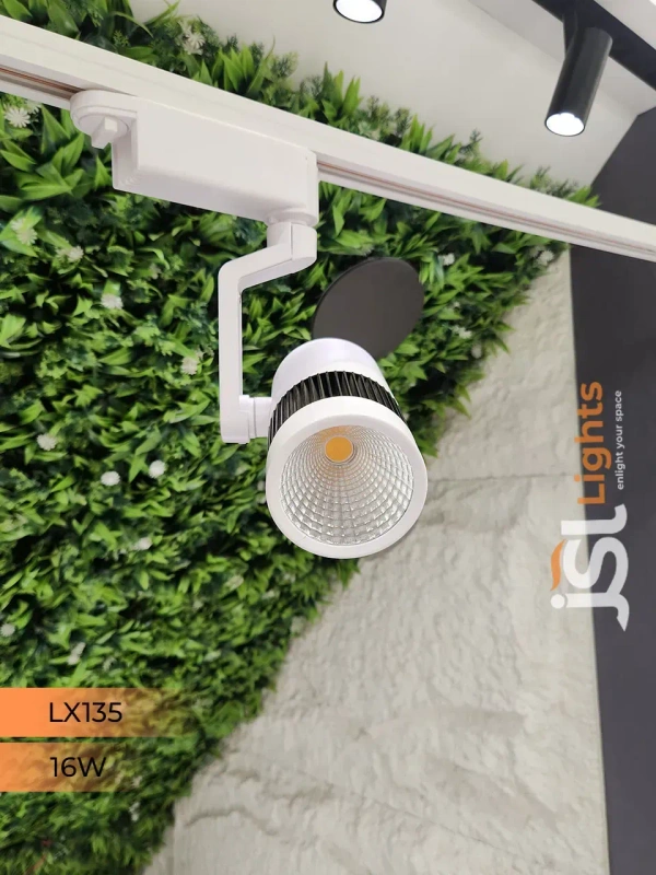 LX 135 16W LED Track Spotlight White Body  - 16W, 4000K, White