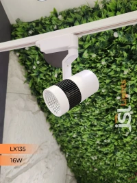 LX 135 16W LED Track Spotlight White Body  - 16W, 3000K, White
