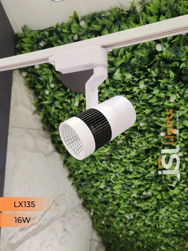 LX 135 16W LED Track Spotlight White Body  - 16W, 4000K, White