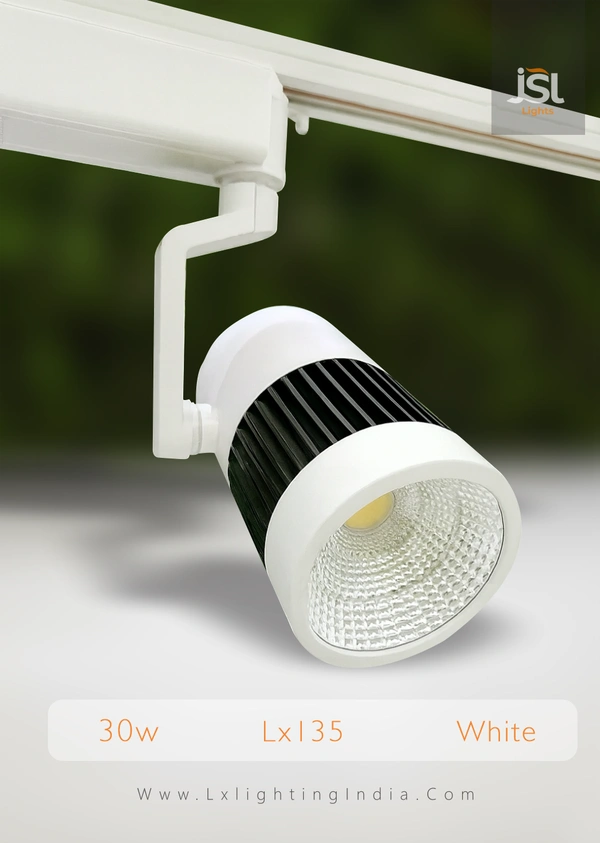 LX 135 30W LED Track Spotlight White Body  - 30W, 6000K, White