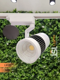 LX 135 30W LED Track Spotlight White Body  - 30W, 6000K, White