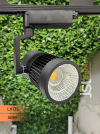 LX 135 50W LED Track Spotlight Black Body  - 50W, 3000K, Black