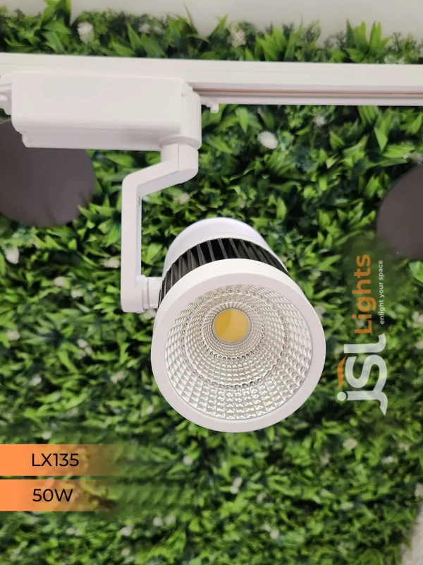 LX 135 50W LED Track Spotlight White Body  - 50W, 6000K, White