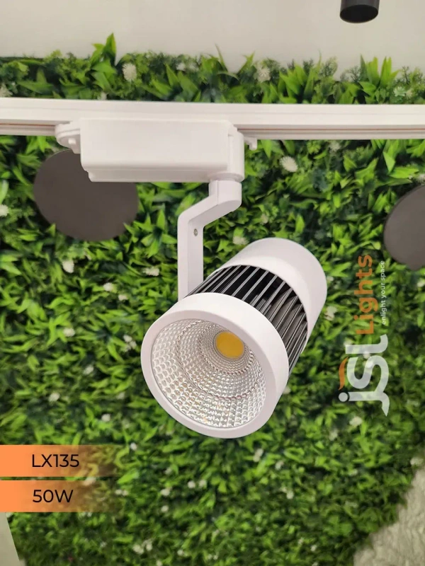 LX 135 50W LED Track Spotlight White Body  - 50W, 6000K, White