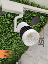 LX 135 50W LED Track Spotlight White Body  - 50W, 6000K, White