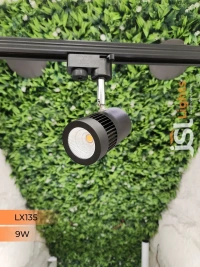 LX 135 9W LED Track Spotlight Black Body  - 9W, 3000K, Black