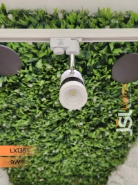 LX 135 9W LED Track Spotlight White Body  - 9W, 4000K, White