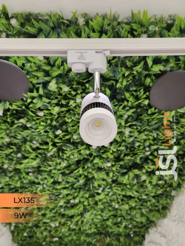LX 135 9W LED Track Spotlight White Body  - 9W, 4000K, White