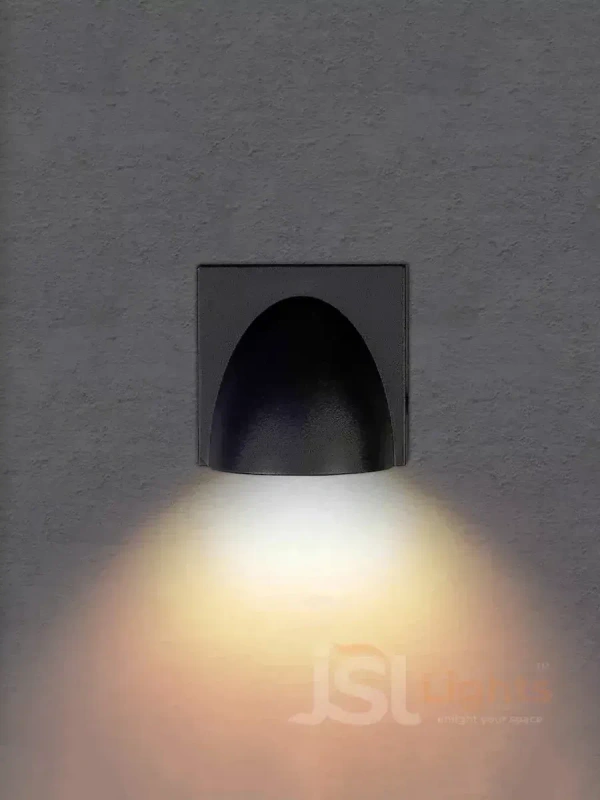 LX159 5W Black Outdoor Up Down Wall Light - 5W, 3000K