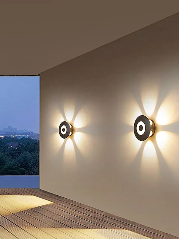 LX  LX 339 6+2W 6Way UP Down Outdoor Wall Light - 6+2W, WW