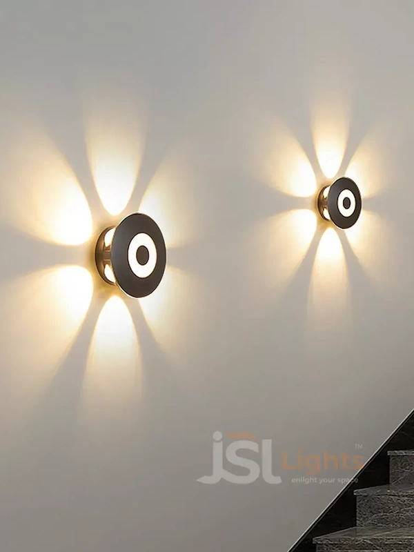 LX  LX 339 6+2W 6Way UP Down Outdoor Wall Light - 6+2W, WW