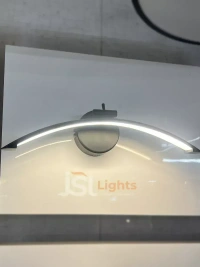 LX 876 12W Black Curve Mirror Light - 12W, 3CCT, Black