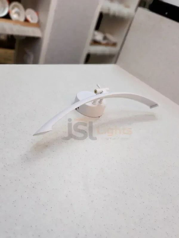 LX 876 12W White Curve Mirror Light - 12W, 3000K, White