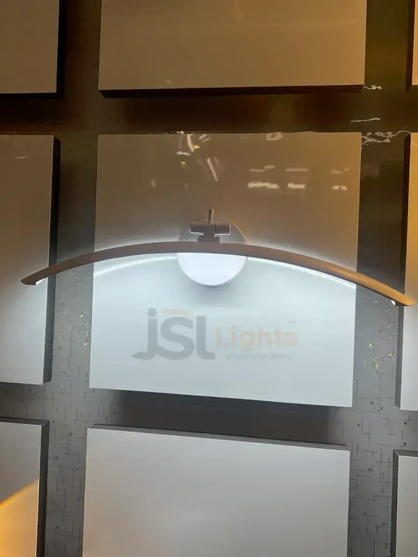 LX 876 12W White Curve Mirror Light - 12W, 3000K, White