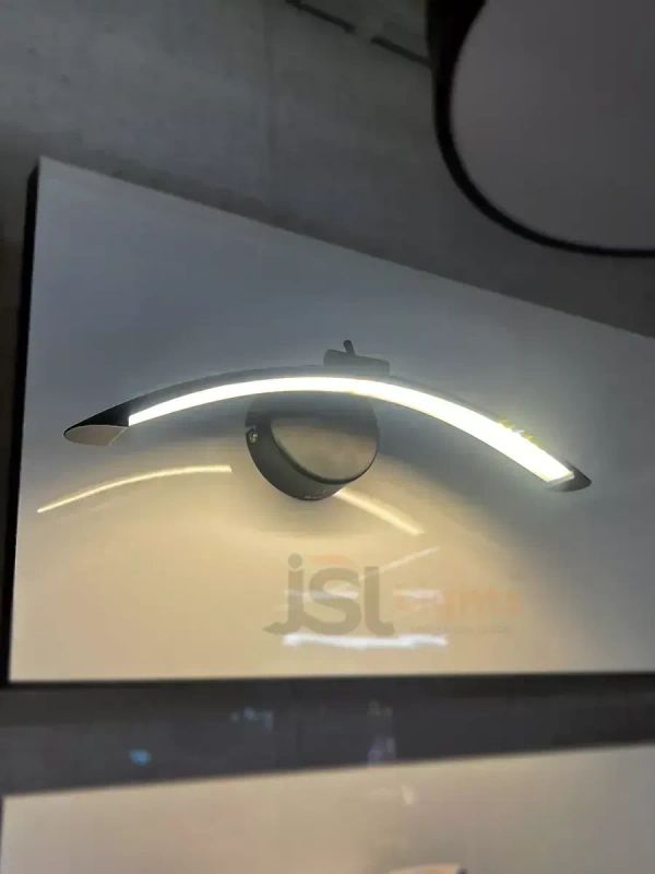 LX 876 6W Black Curve Mirror Light - 6W, 3000K, Black