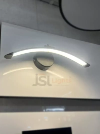 LX 876 6W Black Curve Mirror Light - 6W, 3000K, Black