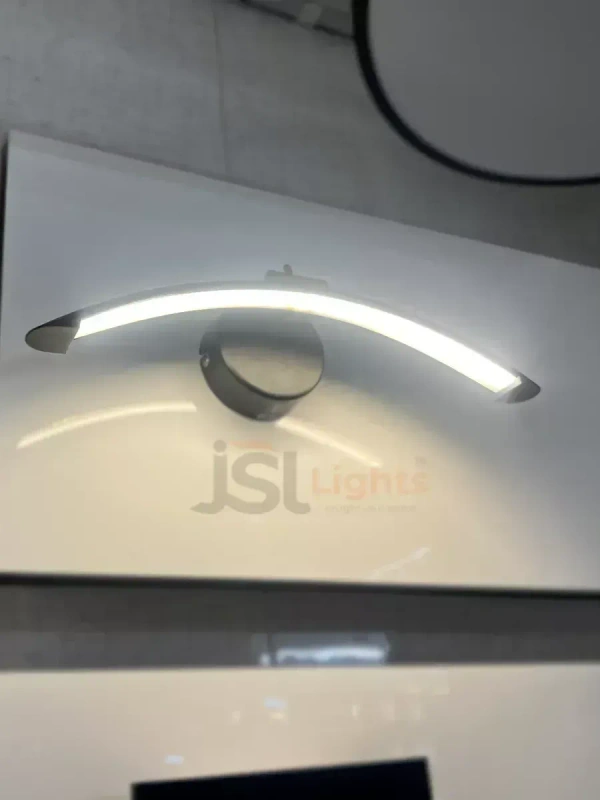 LX 876 6W Black Curve Mirror Light - 6W, 3000K, Black