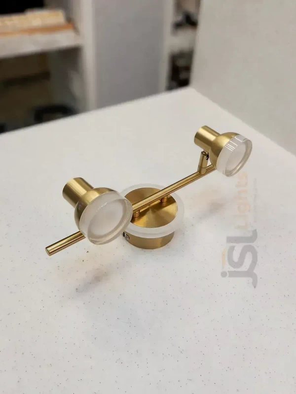 LX 987 (10+2W) 12W GD Mirror Light Warm White - 12W, GD