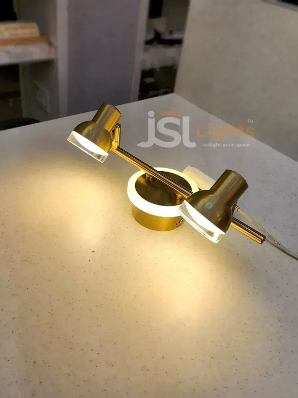 LX 987 (10+2W) 12W GD Mirror Light Warm White - 12W, GD