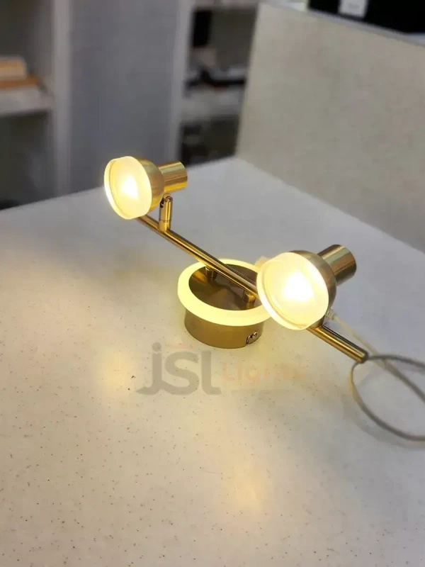 LX 987 (10+2W) 12W GD Mirror Light Warm White - 12W, GD