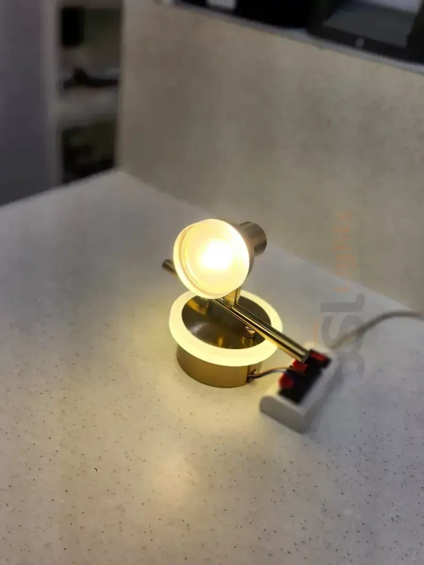 LX 987 (5+2W) 7W GD Mirror Light Warm White - 7W, GD