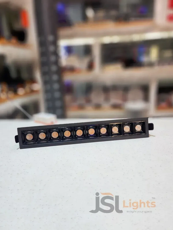 LX 935 20W Black PB Linear Spotlight - 20W, 3000K, Black