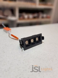 LX 935 6W Black PB Linear Spotlight - 6W, 3000K, Black