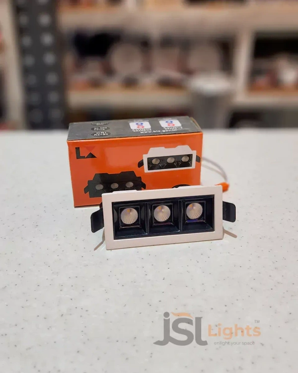 LX 935 6W Black Linear Spotlight - 6W, 3000K, White