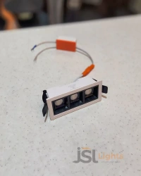 LX 935 6W Black Linear Spotlight - 6W, 3000K, White