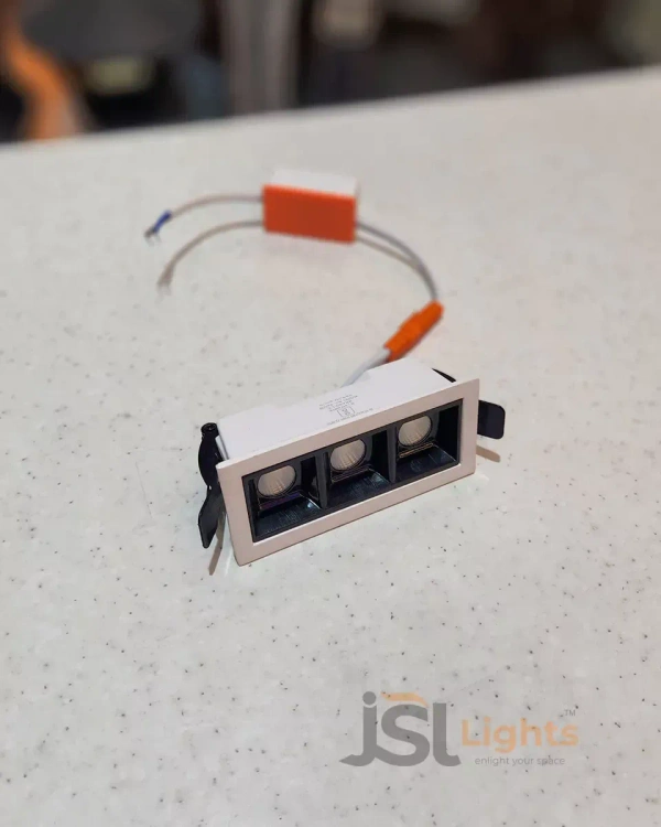 LX 935 6W Black Linear Spotlight - 6W, 3000K, White