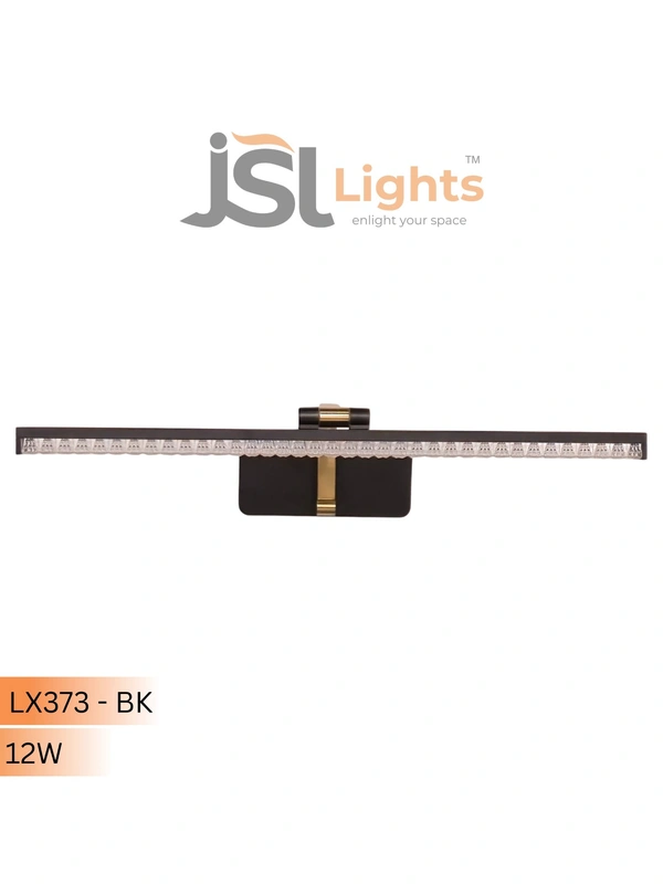 LX373 BK 12W Wall Mirror Light 3CCT | Glow Mirror - Premium Mirror Lights For Every Space - 