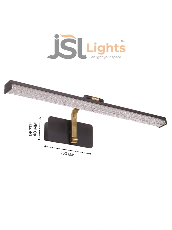 LX373 BK 12W Wall Mirror Light 3CCT | Glow Mirror - Premium Mirror Lights For Every Space - 