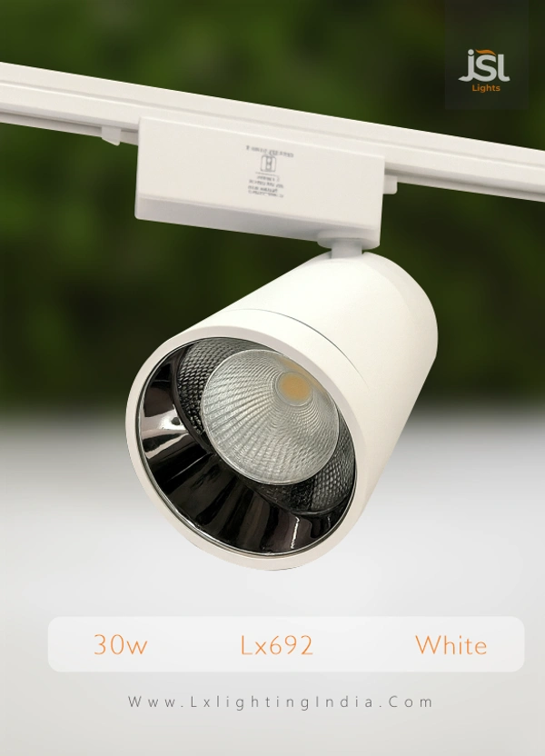 LX 692 30W LED Track Spotlight White Body - 30W, 6000K, White