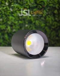 LX Lx 893 50W Round Surface Cylindrical Light - 50W, 3000K, Black PB