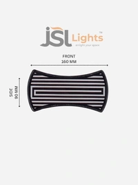 APRA 2034B 12W Harrier Wall Light – Indoor & Outdoor Decorative IP65 LED Wall Washer for Modern Lighting - 1 pcs