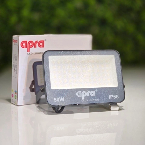 APRA 913 LED Flood Lights (DOB Model) 50W–200W | Slim Aluminium Body, 2-Year Warranty - 50W, 3K