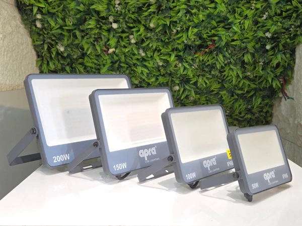 APRA 913 LED Flood Lights (DOB Model) 50W–200W | Slim Aluminium Body, 2-Year Warranty - 50W, 3K