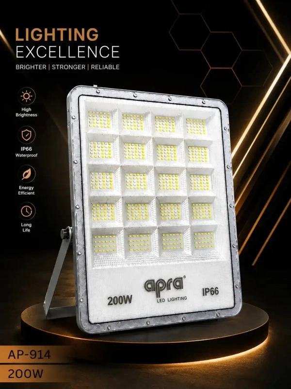 AP914 LED Flood Light 200W – Waterproof Outdoor Lighting, Energy Efficient - 200W