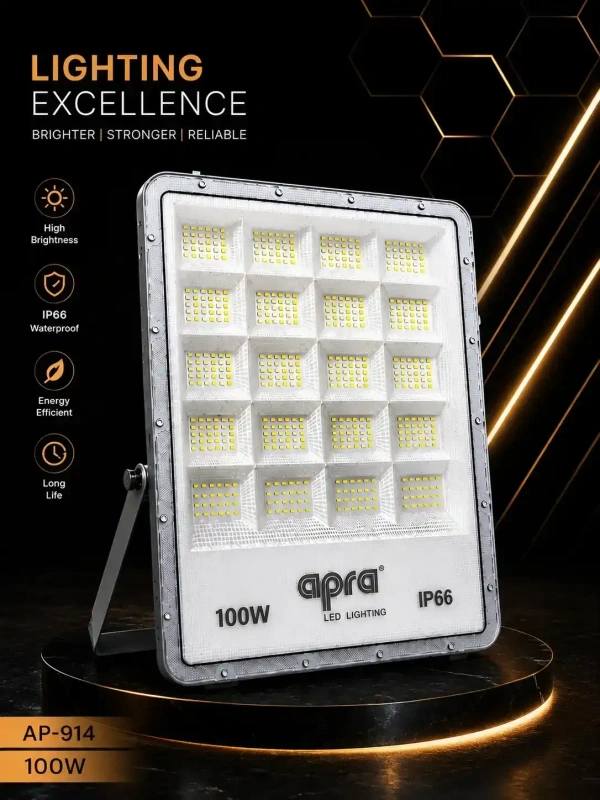 AP914 LED Flood Light 100W – Waterproof Outdoor Lighting, Energy Efficient - 100W