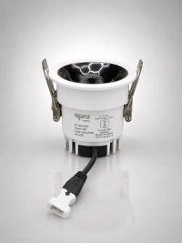 APRA AP570B 7W Wave Recessed COB Downlight - Warm White Premium White GB Finish Anti-Glare Ceiling Focus Spotlight - 7W, 3000K, White GB