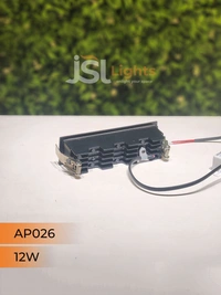 APRA AP 026 12W Black Rose Gold Linear Recessed COB Light - 12W, 4000K