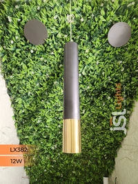 LX 382 Black GD12W Hanging Light - 12W, 3000K