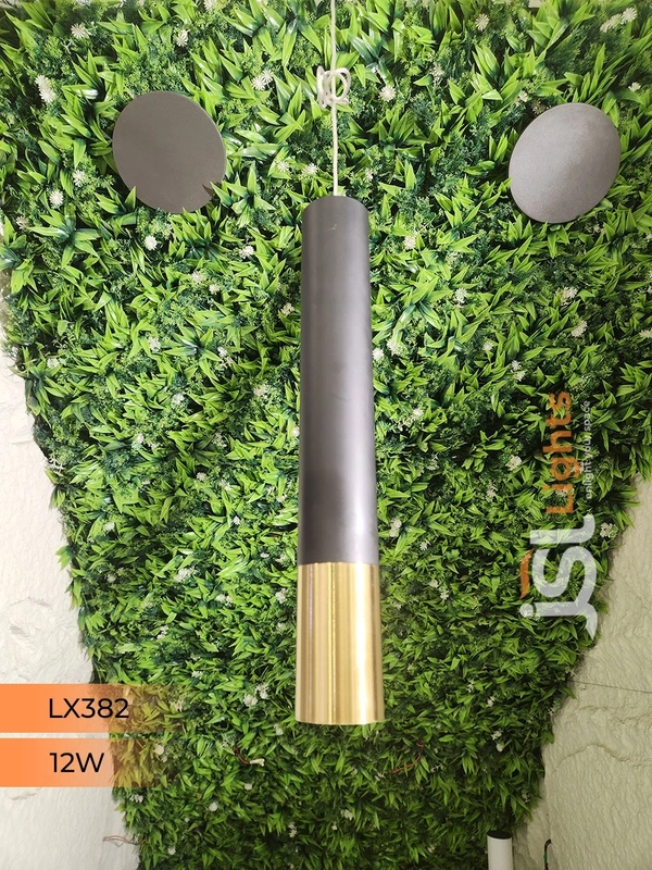 LX 382 Black GD12W Hanging Light - 12W, 3000K