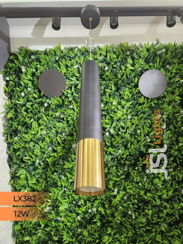 LX 382 Black GD12W Hanging Light - 12W, 3000K