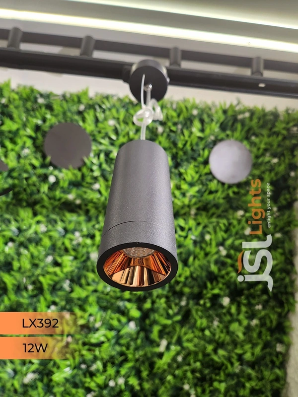 LX 392 Black RG 12W Hanging Light - 12W, 3000K, Black RG
