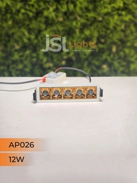 APRA AP 026 12W White Rose Gold Linear Recessed COB Light - 12W, 4000K